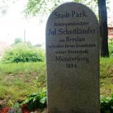 Kamień Juliusa Schottländera w Ziębicach