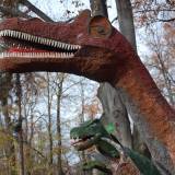 Dinozaury w parku miejskim